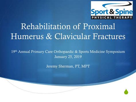 Pdf Rehabilitation Of Proximal Humerus And Clavicular Fractures