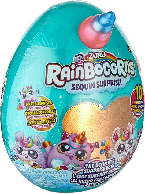 Amazon Com Rainbocorns Series Ultimate Surprise Egg By Zuru Purple Unicorn B Mwv B