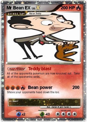 Pokémon Mr Bean Ex Teddy Blast My Pokemon Card