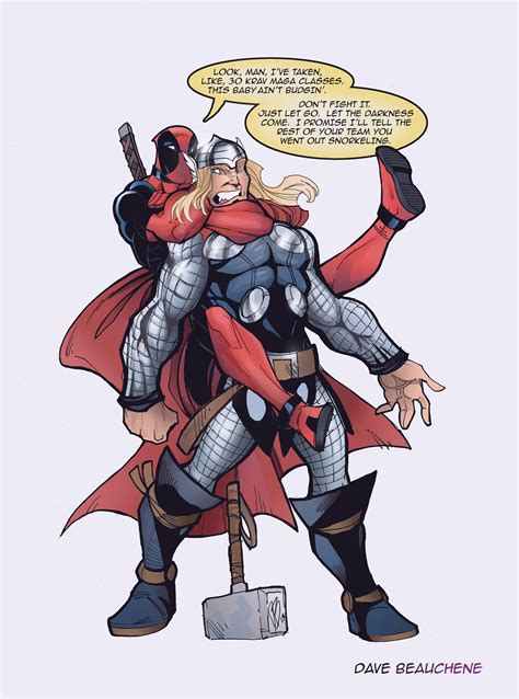 Deadpool Vs Thor By Davejorel On Deviantart