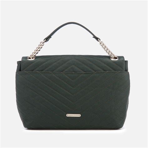 Nwot rebecca minkoff edie quilted leather med shoulder bag clay beige authentic. Rebecca Minkoff Leather Edie Flap Shoulder Bag in Green - Lyst