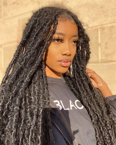 You can braid your dreads just as you would your regular hair. Distressed Locs Styles : Ideas for Natural Faux Locs ...