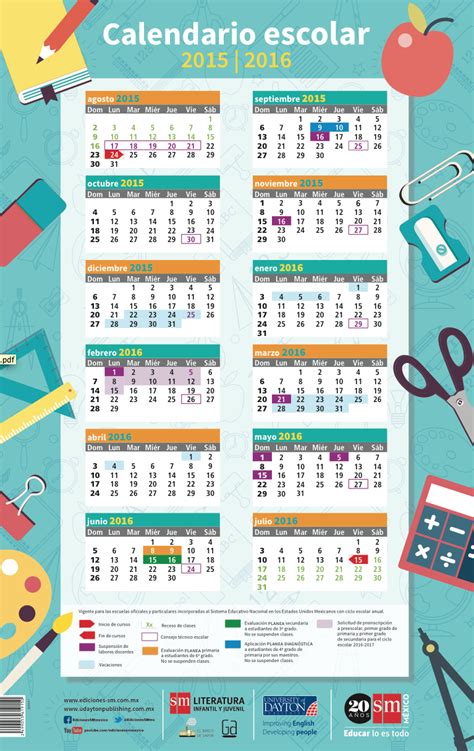 Calendario Escolar Primaria