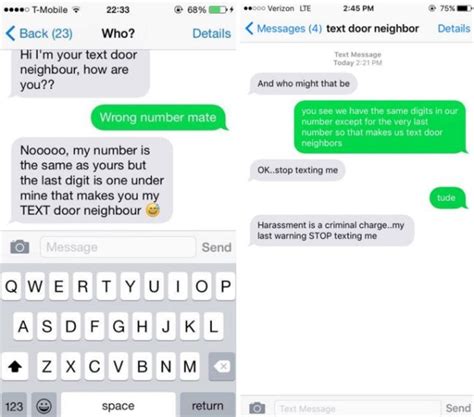 You can look for the telephone number's information and investigate the person who is calling you. People are texting their 'text door neighbour' and it's ...