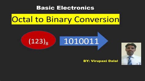 Octal To Binary Conversion Youtube