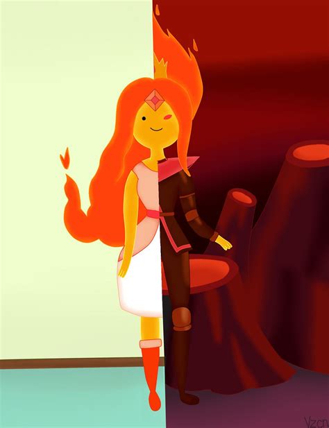 Flame Queen By Andiscissorhands On Deviantart Princesa Flama Adventure Time Dibujos