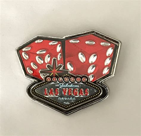 Welcome To Las Vegas Red Dice Pin Direct Order Center