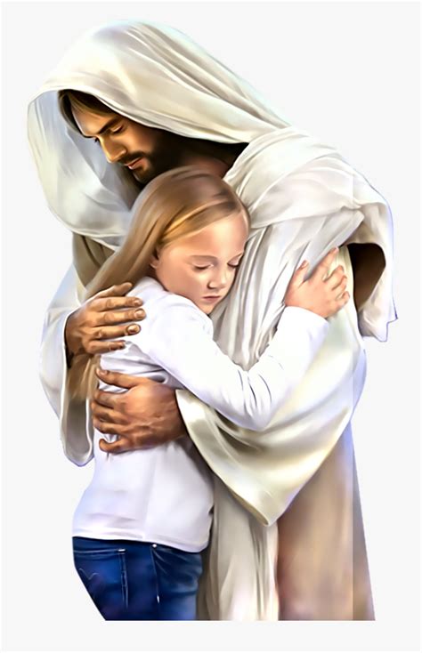 Jesus Hugging Child Clip Art