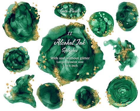 Logo Background Emerald Watercolor Background Clipart Png Etsy