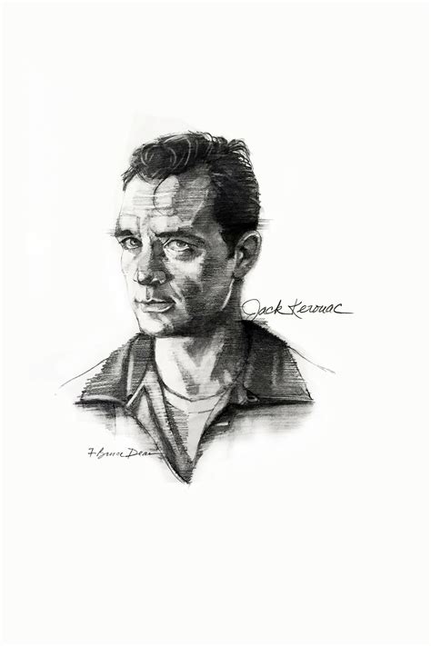 Jack Kerouac Portrait Fine Art Digital Print Etsy