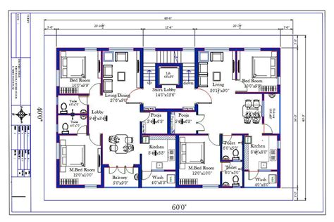 Bhk Unit House Plan With Furniture Drawing Dwg File Cadbull Porn Sex Picture