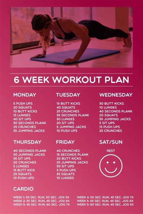 6 Week Workout Plan That Definitely Worked For Me Myquietspot 6