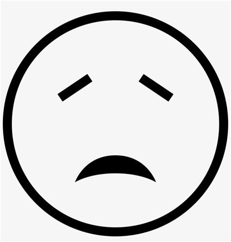 Sad Emoticon Face Outline Imagenes De Una Carita Triste Para Colorear