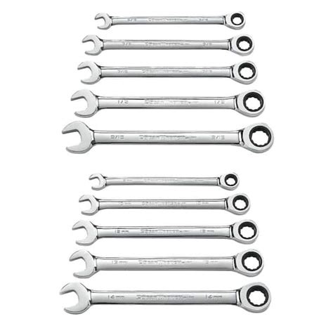 Gearwrench Saemetric 72 Tooth Combination Ratcheting Wrench Tool Set