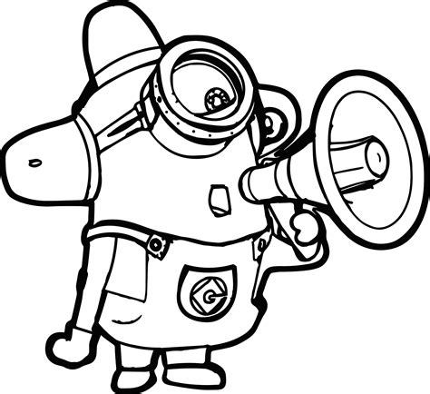 Minion Kevin Coloring Pages At Free Printable