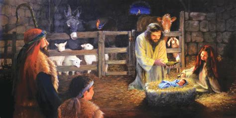Gary Baseman Original Art Nativity Scenes Biblical Scene Manger Canvas Print Elecrisric