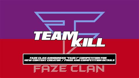 Faze Clan Announces Faze1 Competition For New Content Creator Prizes
