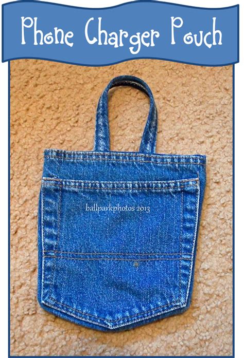 Phone Charger Pouch From Jeans Pocket Adventures In The Ballpark