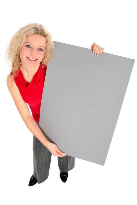 700 Woman Holding Blank Sign Free Stock Photos Stockfreeimages