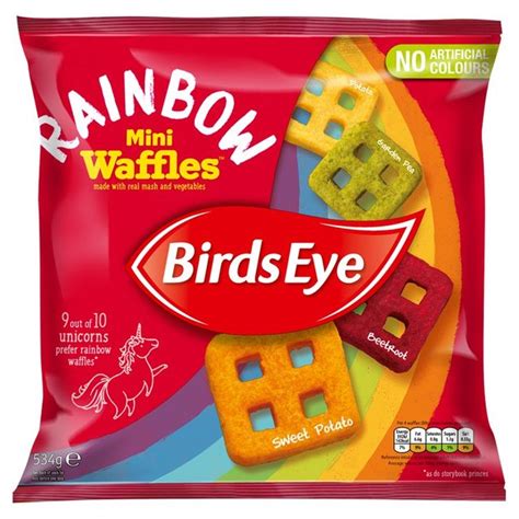 Birds Eye Rainbow Mini Waffles Frozen Ocado