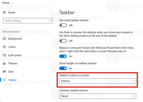 Change Taskbar Location On Screen In Windows 10 Tutorials Vrogue Co