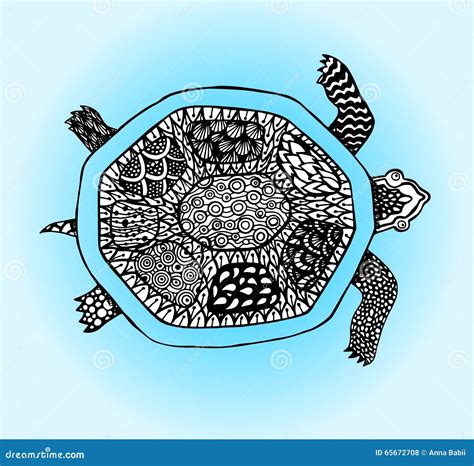 Doodle Sea Turtle Great Design For Any Purposes Outline Symbol
