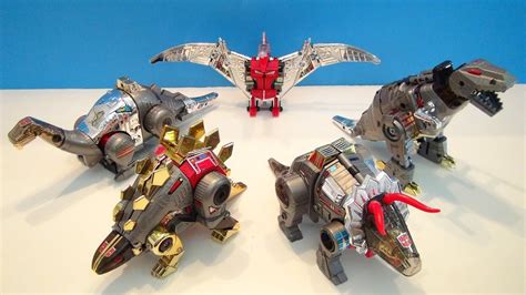 Transformers G1 Dinobots Collection Video Review With Grimlock Swoop