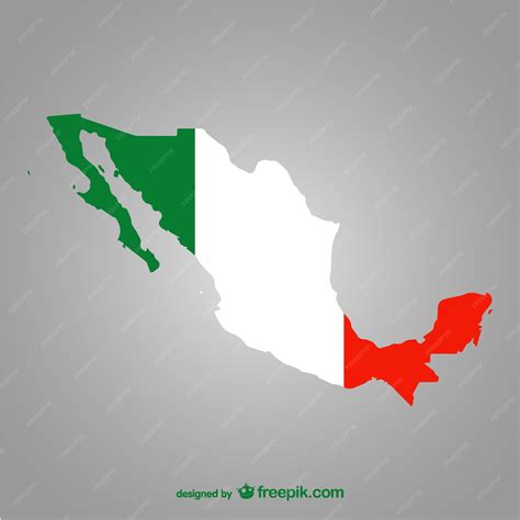 Silueta De México Vector Vector Gratis