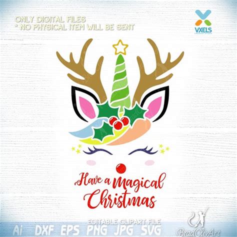 Unicorn With Reindeer Horns Clipart 10 Free Cliparts Download Images