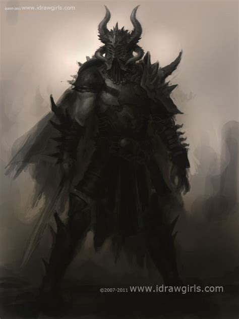 Warrior Armor Concept Art Dark Warrior Character Concept