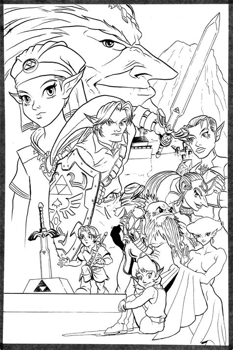 13 Aimable Coloriage Zelda Breath Of the Wild A Imprimer Images  COLORIAGE