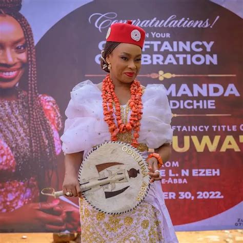 Chimamanda Adichie Honoured With Odeluwa Title In Her Hometown