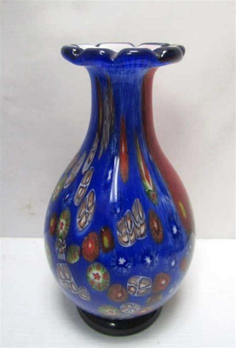 Multi Color Murano Glass Vase