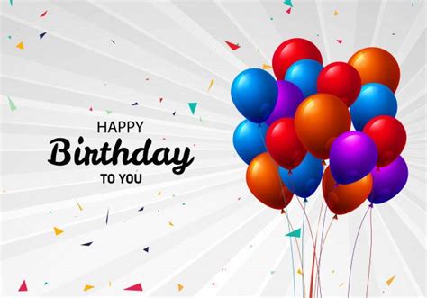Download Beautiful Flying Colorful Balloons Happy Birthday Celebration