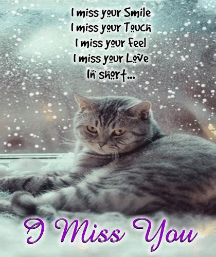 I miss you quotes for him from the heart. Kitty Misses You. Free Miss You eCards, Greeting Cards ...