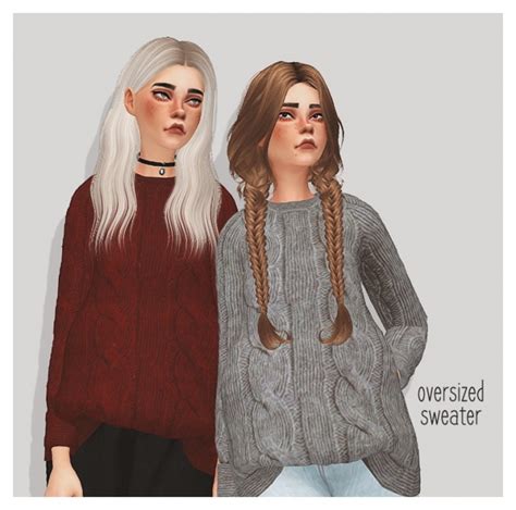 Oversized Sweater At Puresims Sims 4 Updates