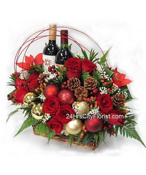 A fantastic collection of tasty food and drink hampers which include wine hampers, champagne hampers, prosecco hampers and beer hampers combine with luxury foods buy at the unique gift store. Christmas wine and flowers - A bottle of Bordeaux APC ...