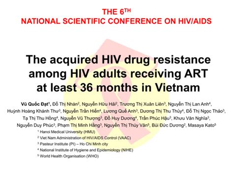 the 6 th national scientific conference on hiv aids results