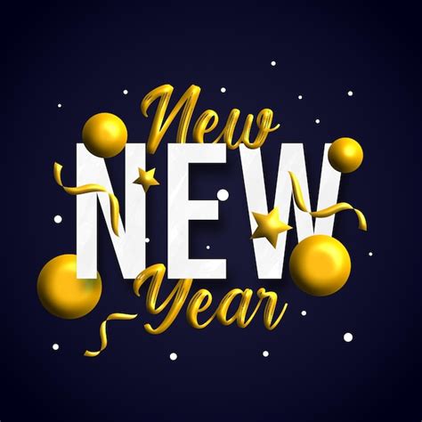 Premium Vector Happy New Year Background Illustration Vector