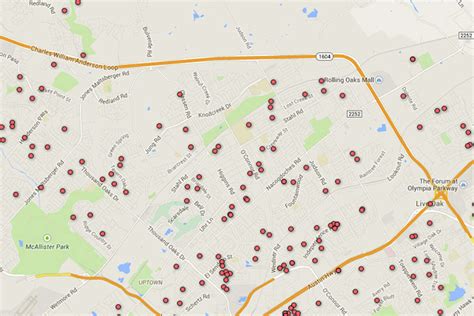 registered sex offender map of san antonio area zip codes