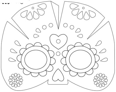 Primero hay que marcar con lapicero las líneas de nuestro dibujo de catrina. MASCARA DE CALAVERA | Mascaras dia de muertos, Máscara de ...