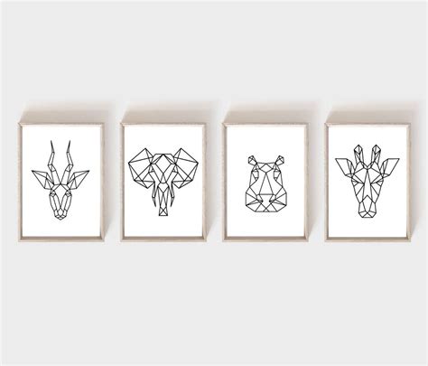 Geometric Animal Nursery Prints