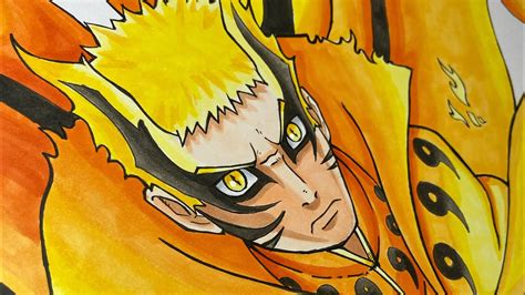 Drawing Naruto New Form Baryon Mode From Boruto Youtube