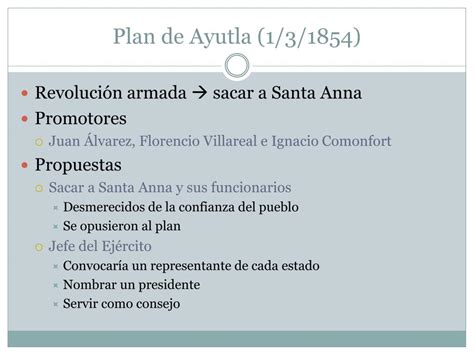 Ppt La Revolución De Ayutla Powerpoint Presentation Free Download