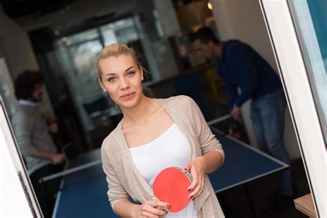 Startup Business Team Playing Ping Pong Tennis 12449172 Stock Photo At