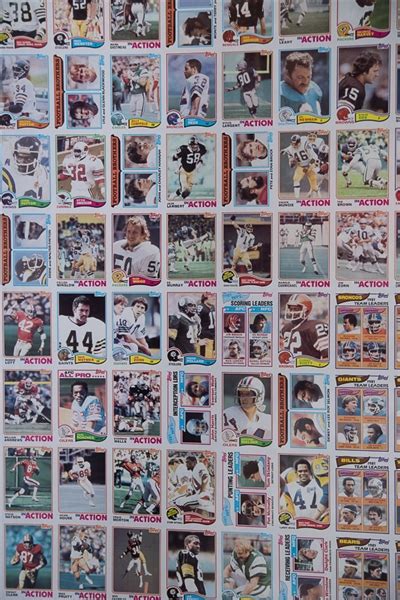 Lot Detail 1982 Topps Football Uncut Card Sheet Of 132 Cards W