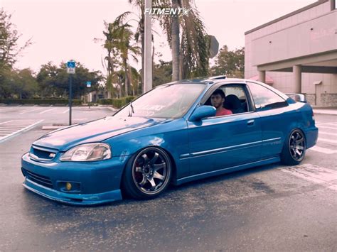 1999 Honda Civic Si With 16x8 Xxr 522 And Achilles 165x50 On Coilovers