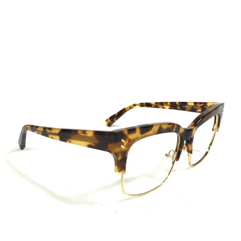 Stella Mccartney Eyeglasses Frames Sc0039o 003 Thick Tortoise Gold Rim 52 16 140 Ebay