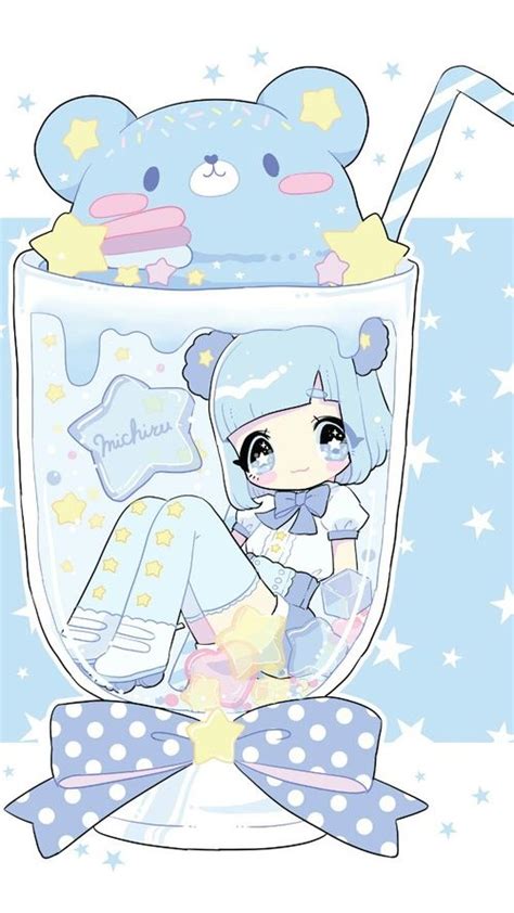 Anime Art Girl Baby Doll Baby Girl Background Bears