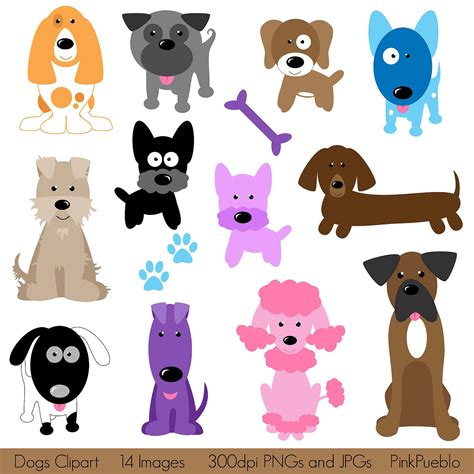 Dog Clipart Clip Art Puppy Clipart Clip Art Vectors Commercial And